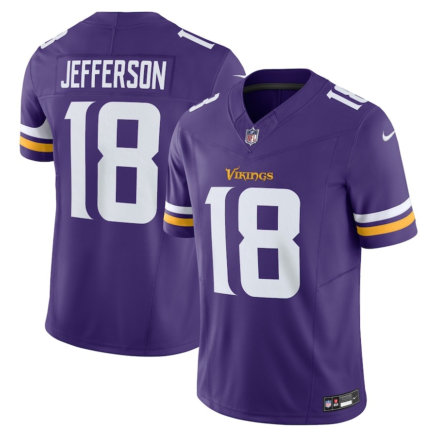 Men's Minnesota Vikings Justin Jefferson Nike Purple Vapor F.U.S.E. Limited Jersey - ujerseystore