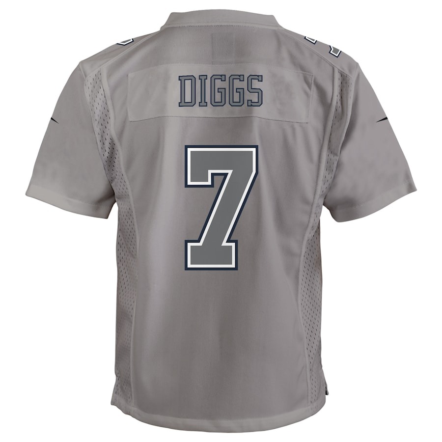 Youth Dallas Cowboys Trevon Diggs Nike Gray Atmosphere Game Jersey - ujerseystore