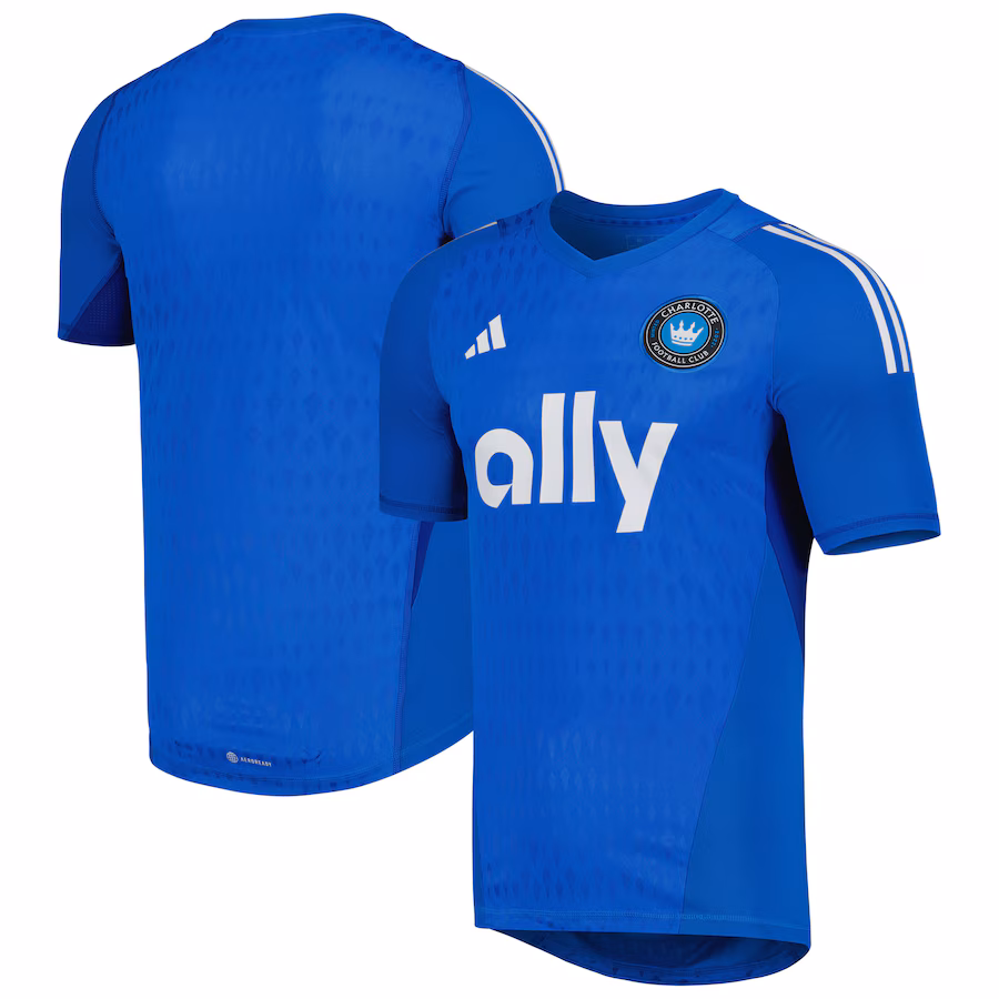 Men's Charlotte FC adidas Blue 2023 Replica Goalkeeper Jersey - ujerseystore