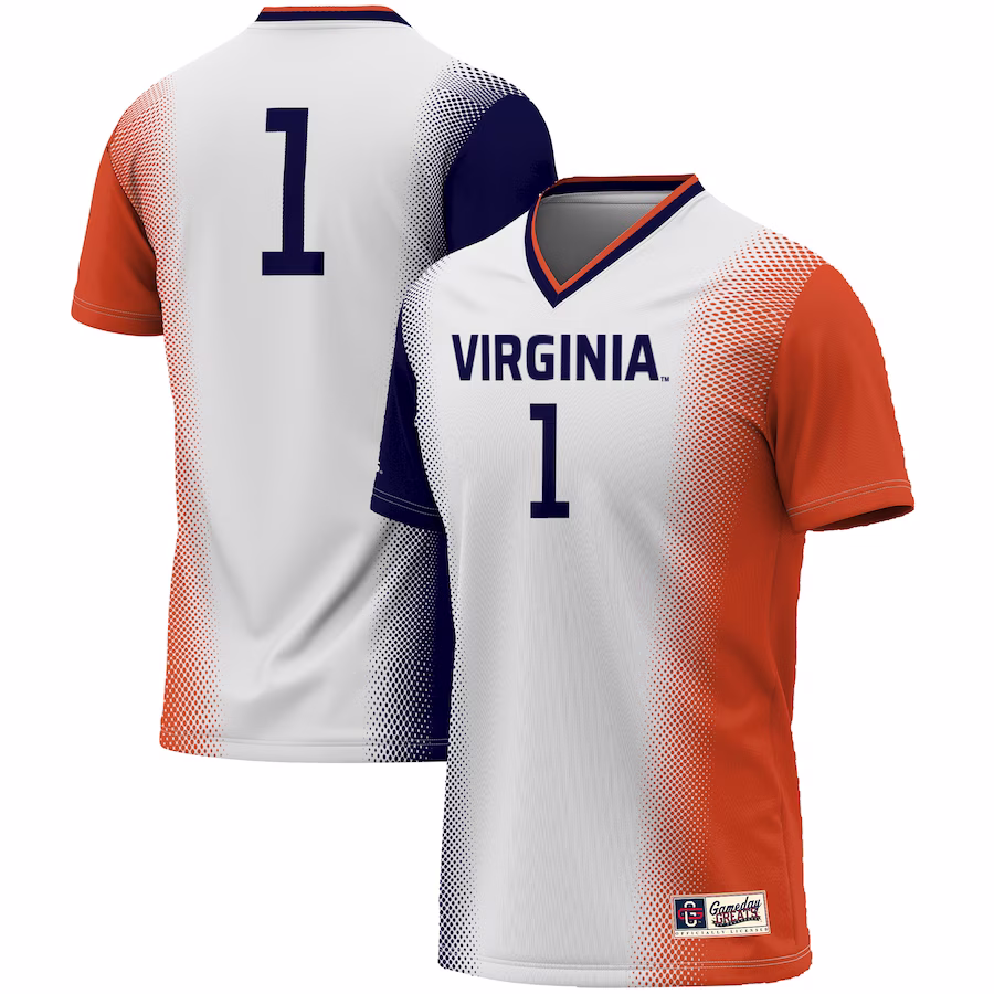 #1 Virginia Cavaliers GameDay Greats Youth  Lightweight Women's Soccer Jersey - White - ujerseystore