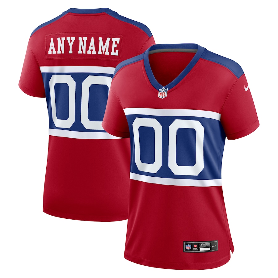 Women's New York Giants  Nike Century Red Alternate Game Custom Jersey - ujerseystore