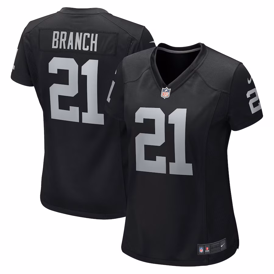 Women's Las Vegas Raiders Cliff Branch Nike Black Retired Player Game Jersey - ujerseystore