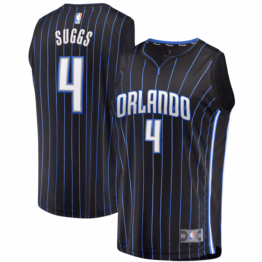 Youth Orlando Magic Jalen Suggs Fanatics Black 2021/22 Fast Break Replica Jersey - Icon Edition - ujerseystore