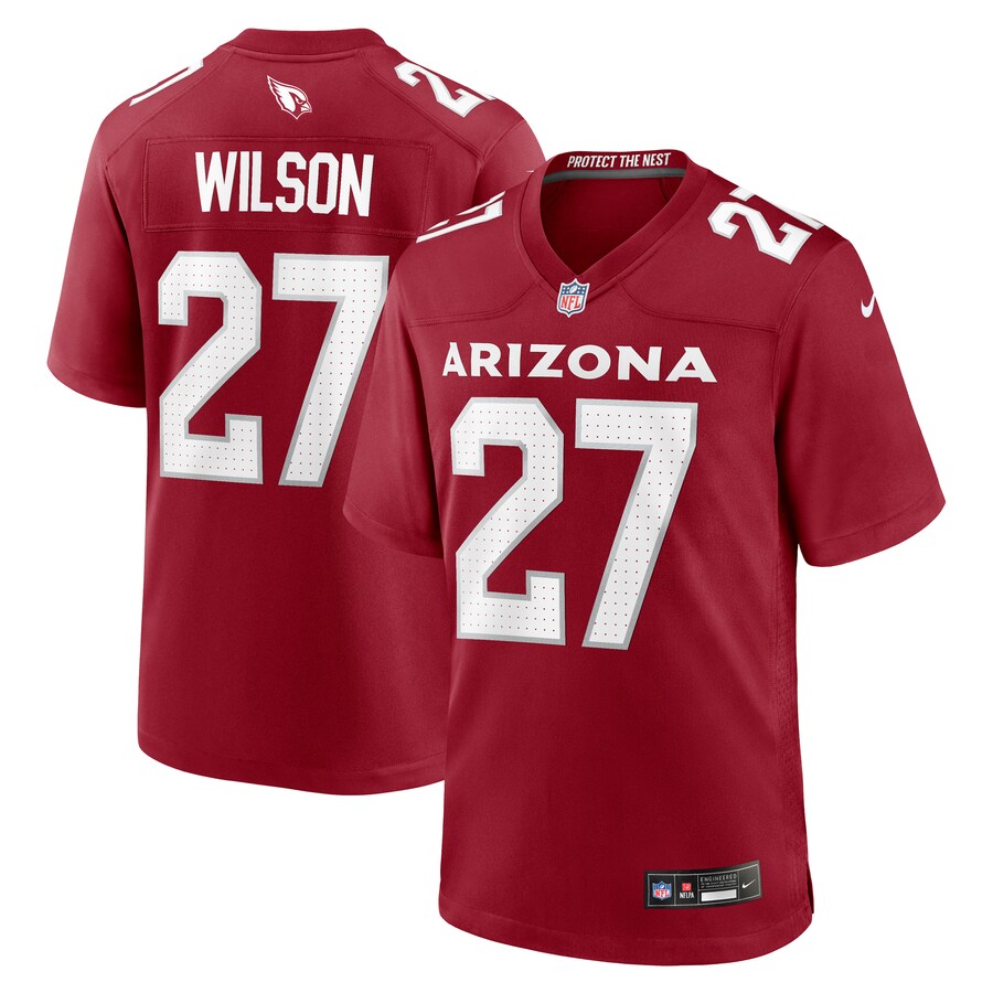 Men's Arizona Cardinals Divaad Wilson Nike  Cardinal Team Game Jersey - ujerseystore