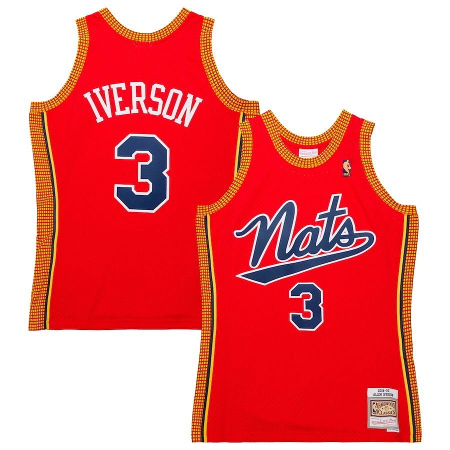 Men'sPhiladelphia 76ers Mitchell & Ness Red 2004/05 Hardwood Classics Swingman Jersey - ujerseystore