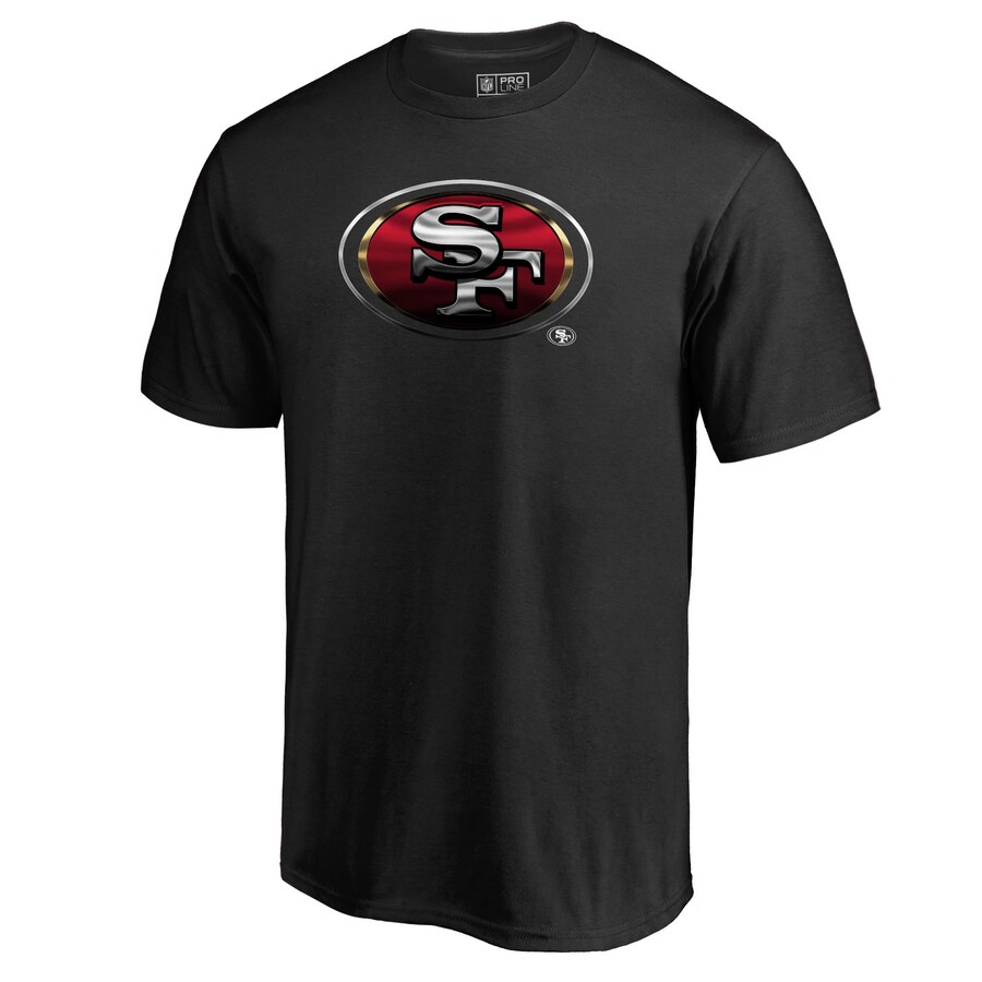 Men's San Francisco 49ers Black Midnight Mascot T-Shirt - ujerseystore