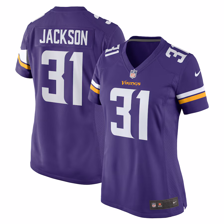 Women's Minnesota Vikings Khyree Jackson Nike  Purple Game Jersey - ujerseystore