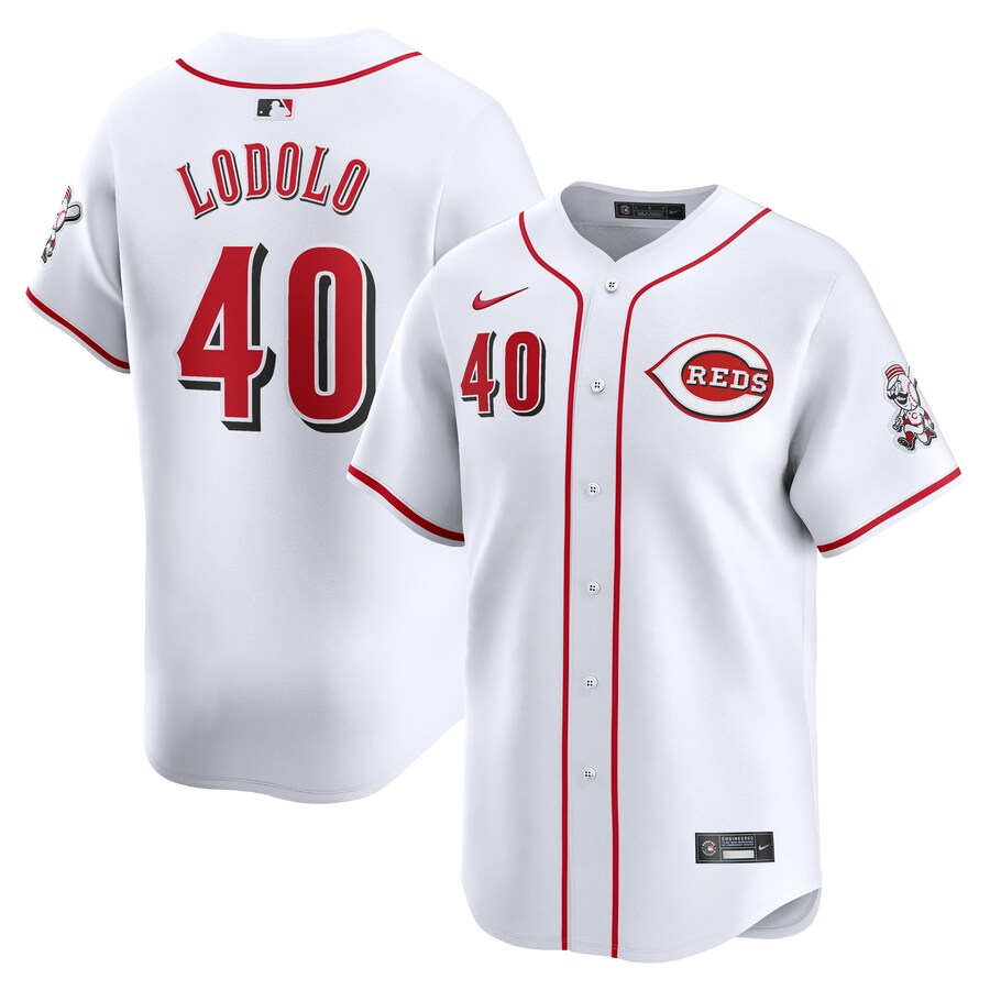 Men's Cincinnati Reds Nick Lodolo Nike White Home Limited Player Jersey - ujerseystore