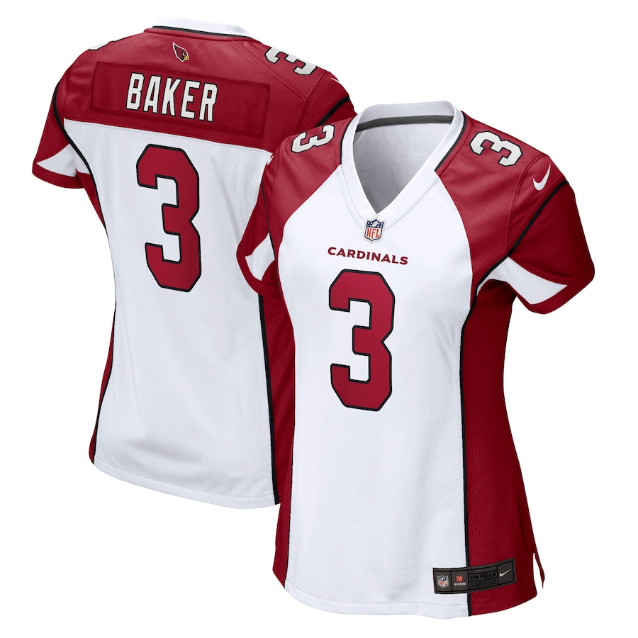 Women's Arizona Cardinals Budda Baker Nike White Game Jersey - ujerseystore