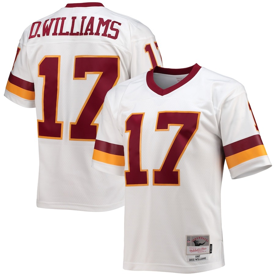 Men's Washington Football Team Doug Williams Mitchell & Ness White Legacy Replica Jersey - ujerseystore