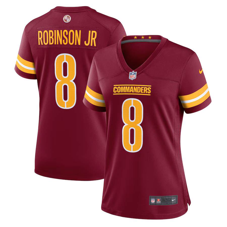 Women's Washington Commanders Brian Robinson Nike Burgundy Player Game Jersey - ujerseystore