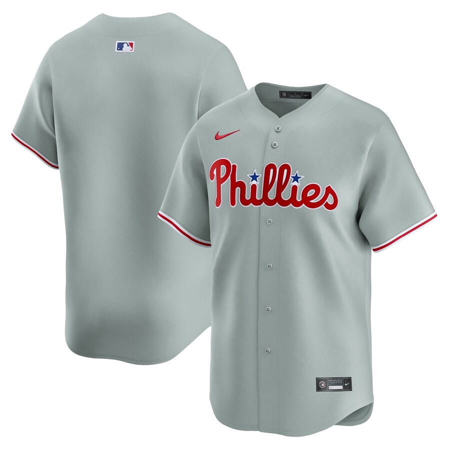Men's Philadelphia Phillies  Nike Gray Away Limited Jersey - ujerseystore