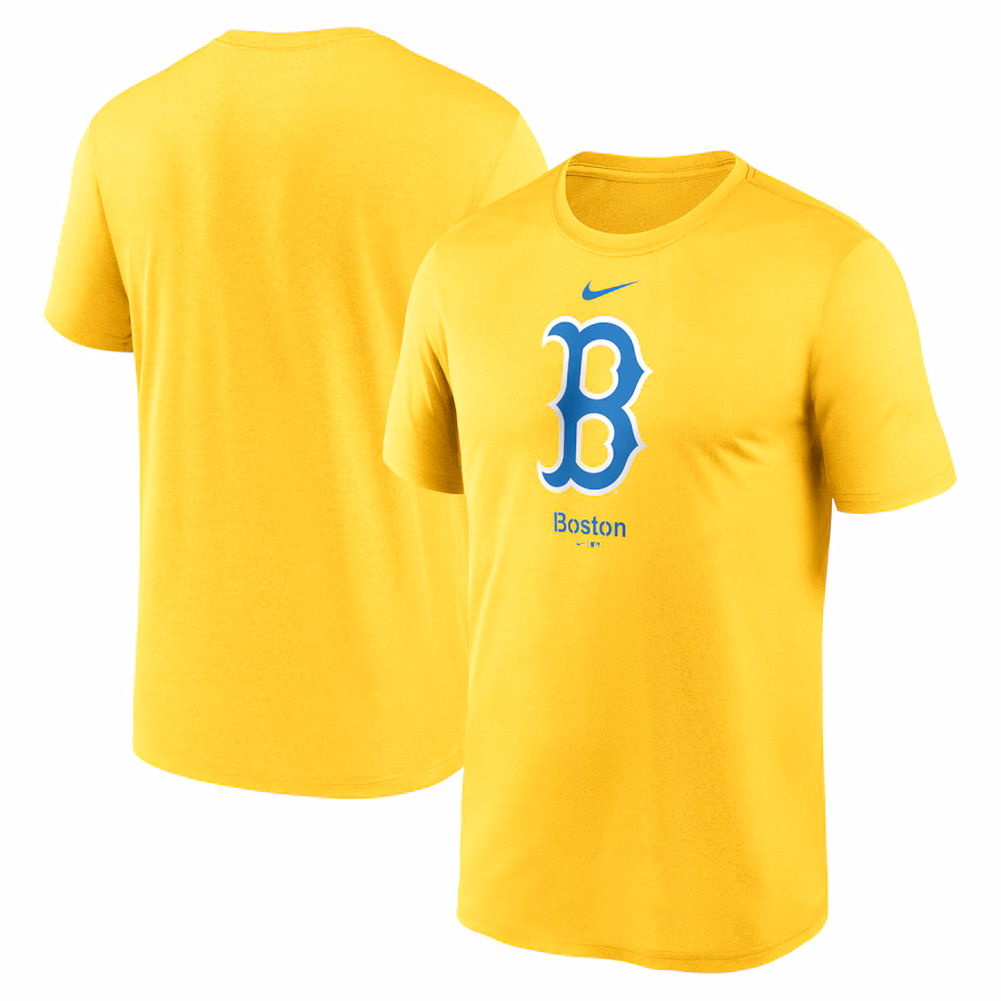 Men's Boston Red Sox Nike Gold City Connect Logo T-Shirt - ujerseystore