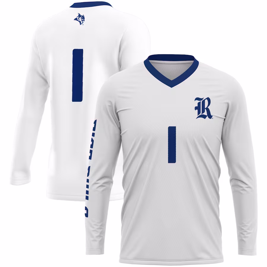 #1 Rice Owls GameDay Greats Unisex  Lightweight Volleyball Jersey - White - ujerseystore