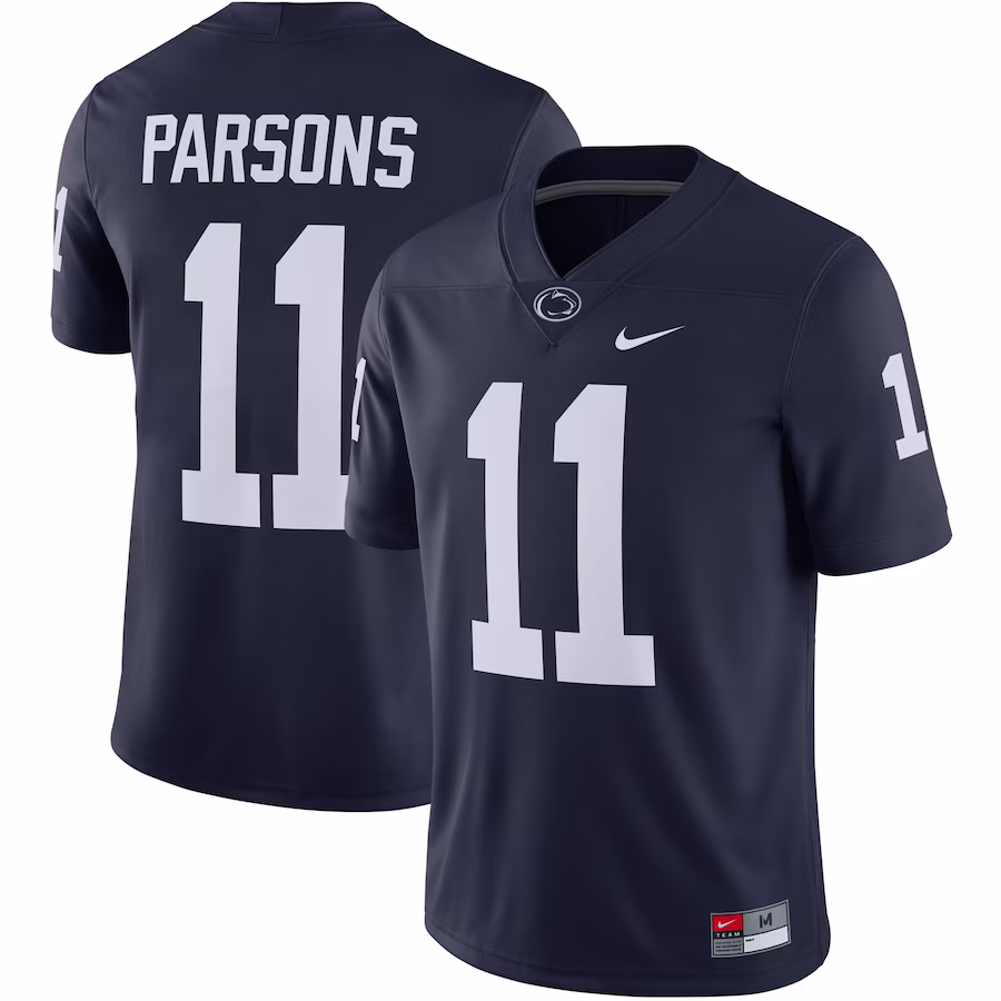 Micah Parsons Penn State Nittany Lions Nike 2021 Draft Class Game Jersey - Navy - ujerseystore