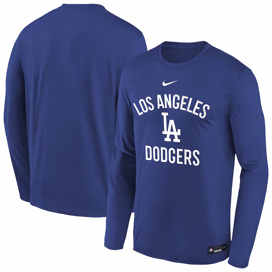 Youth Los Angeles Dodgers Nike Royal Authentic Collection Legend Performance Long Sleeve T-Shirt - ujerseystore
