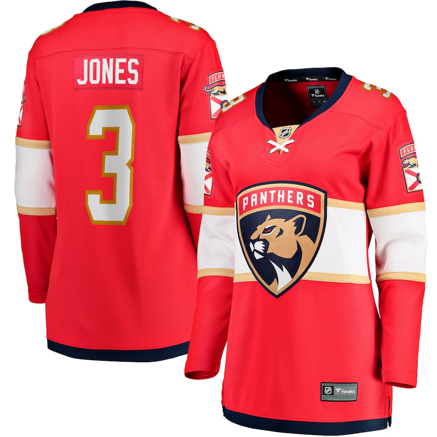 Women's Florida Panthers Seth Jones Fanatics Red Home Breakaway Player Jersey - ujerseystore
