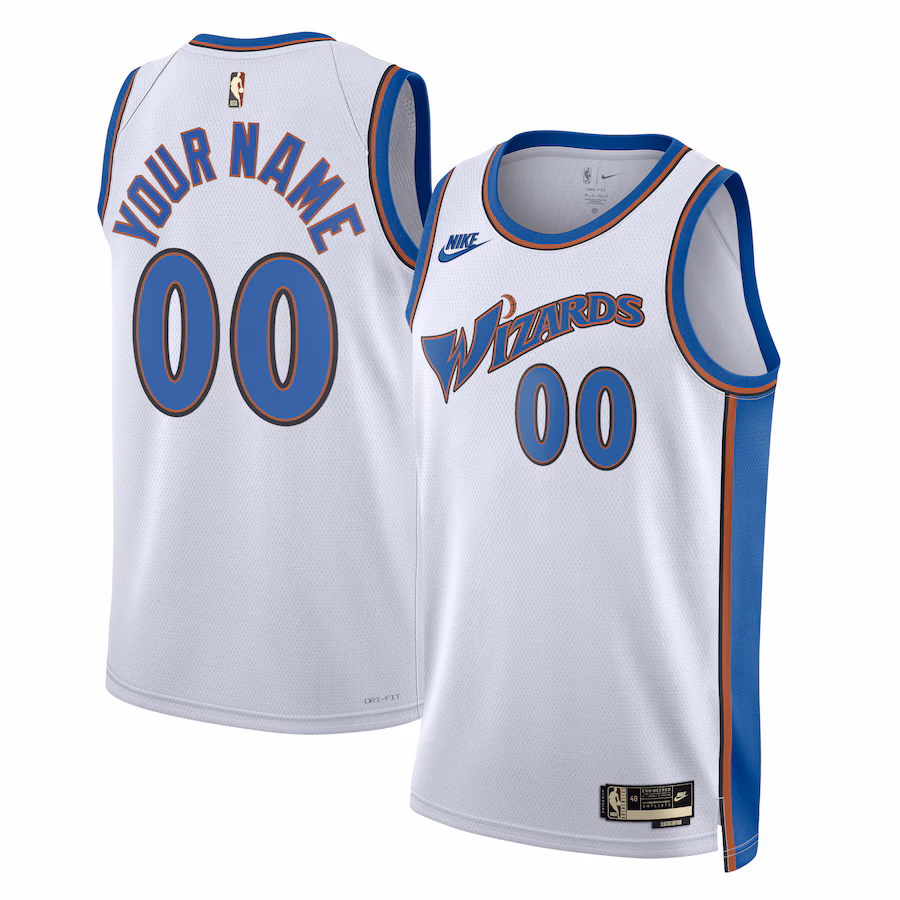 Unisex Washington Wizards Nike White 2022/23 Custom Swingman Jersey - Classic Edition - ujerseystore