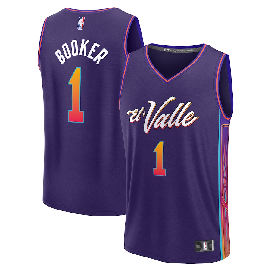Youth Phoenix Suns Devin Booker Fanatics Purple Fast Break Jersey - City Edition - ujerseystore