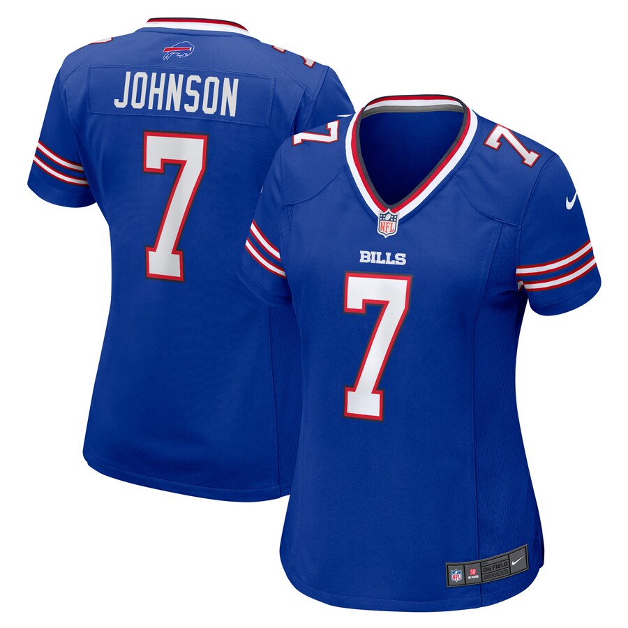 Women's Buffalo Bills Taron Johnson Nike Royal Game Player Jersey - ujerseystore