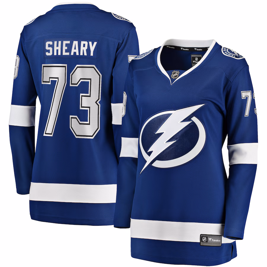 Women's Tampa Bay Lightning Conor Sheary Fanatics Blue Home Breakaway Player Jersey - ujerseystore
