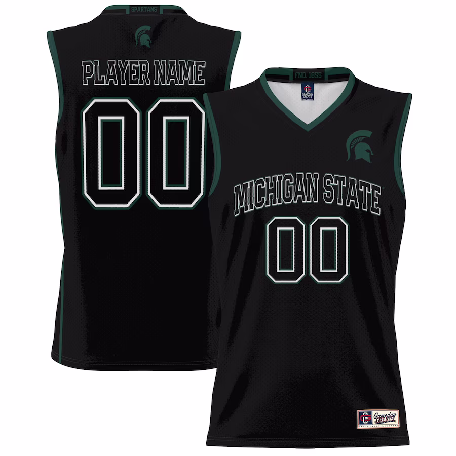 Michigan State Spartans NIL Pick-A-Player Lightweight Basketball Jersey - Black - ujerseystore