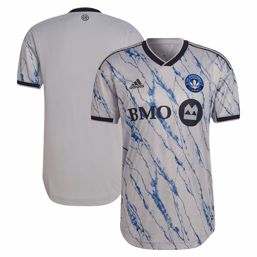 Men's CF Montreal adidas Gray 2023 Secondary Authentic Jersey - ujerseystore