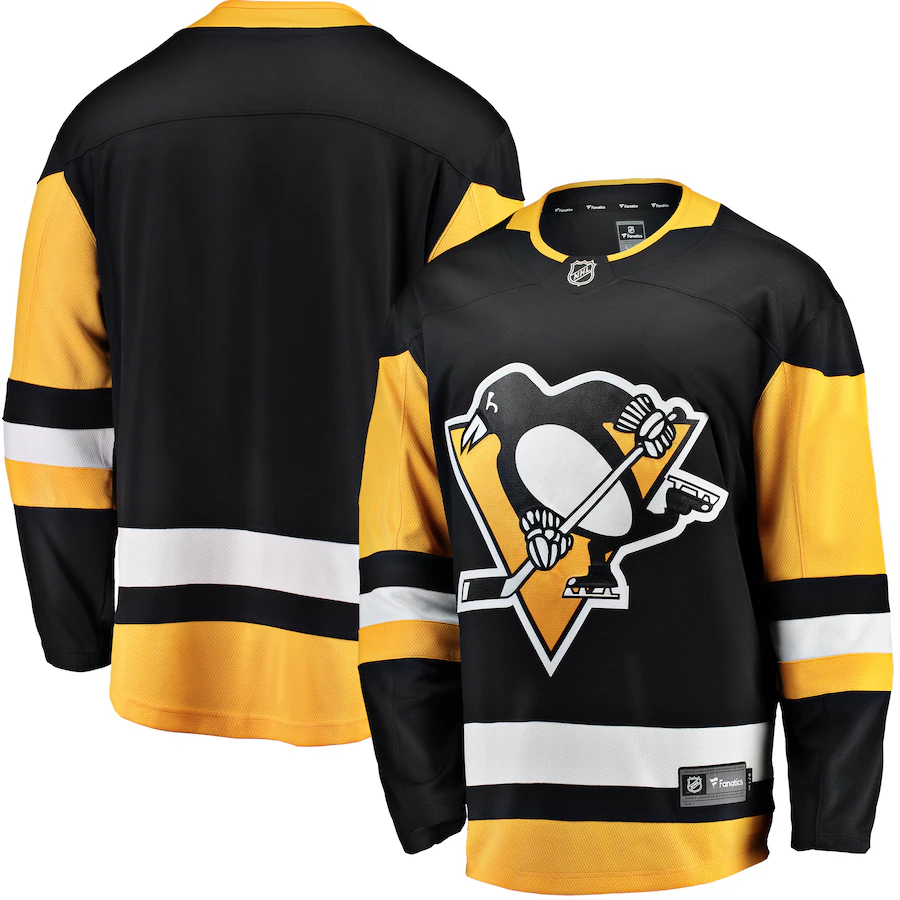 Men's Pittsburgh Penguins Fanatics Black Breakaway Home Jersey - ujerseystore