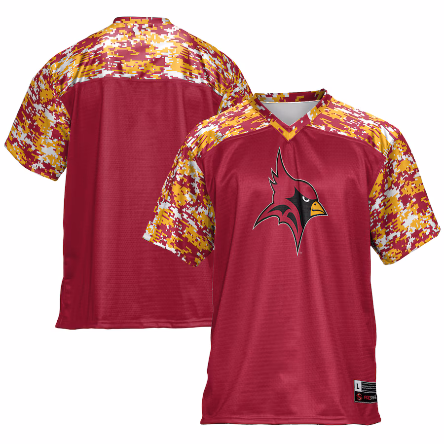 Men's GameDay Greats Cardinal St. John Fisher Cardinals Football Jersey - ujerseystore