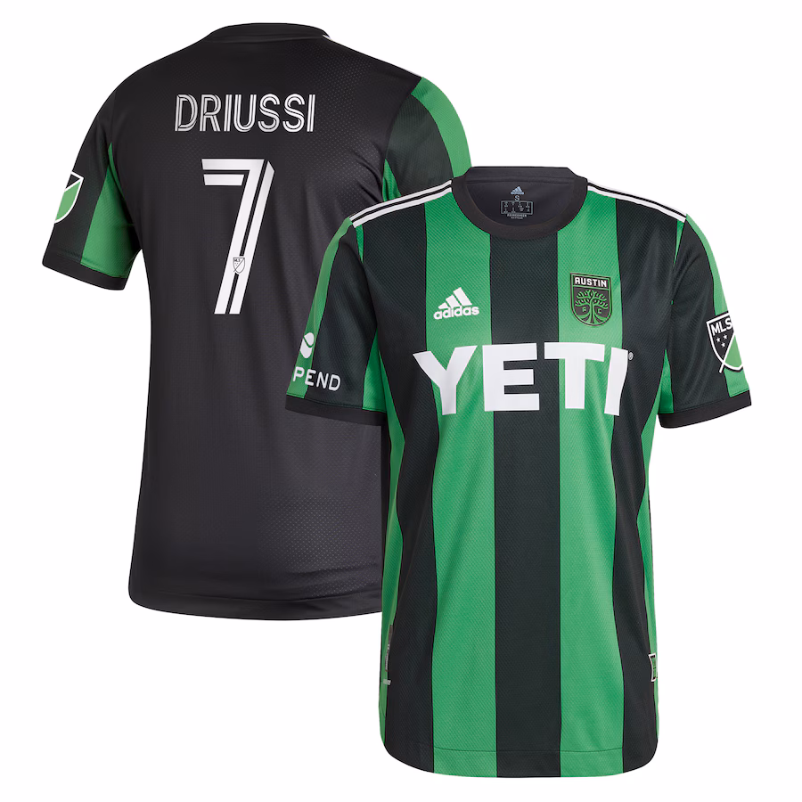 Men's Austin FC Sebastián Driussi adidas Black 2021 Primary Authentic Player Jersey - ujerseystore