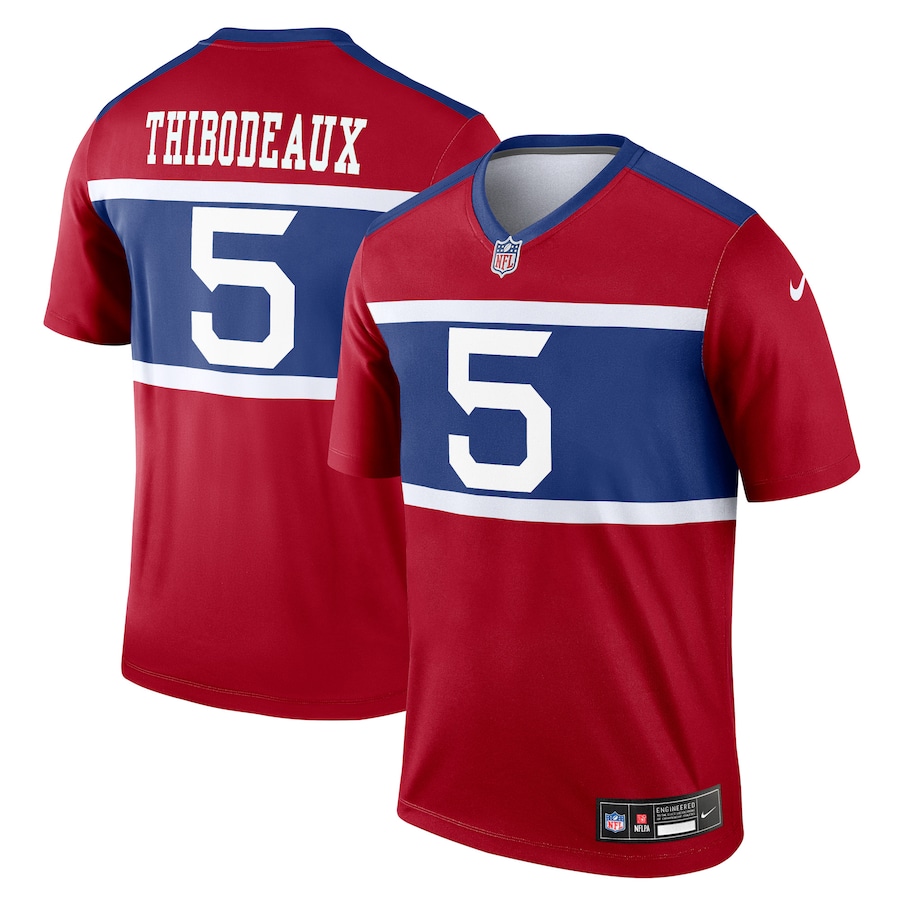 Men's New York Giants Kayvon Thibodeaux Nike Red Alternate Legend Player Performance Top - ujerseystore