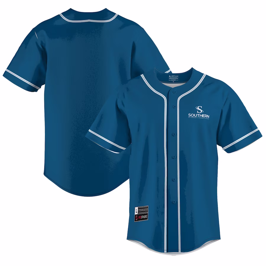Southern West Virginia Community and Technical College GameDay Greats Youth  Lightweight Baseball Jersey - Blue - ujerseystore