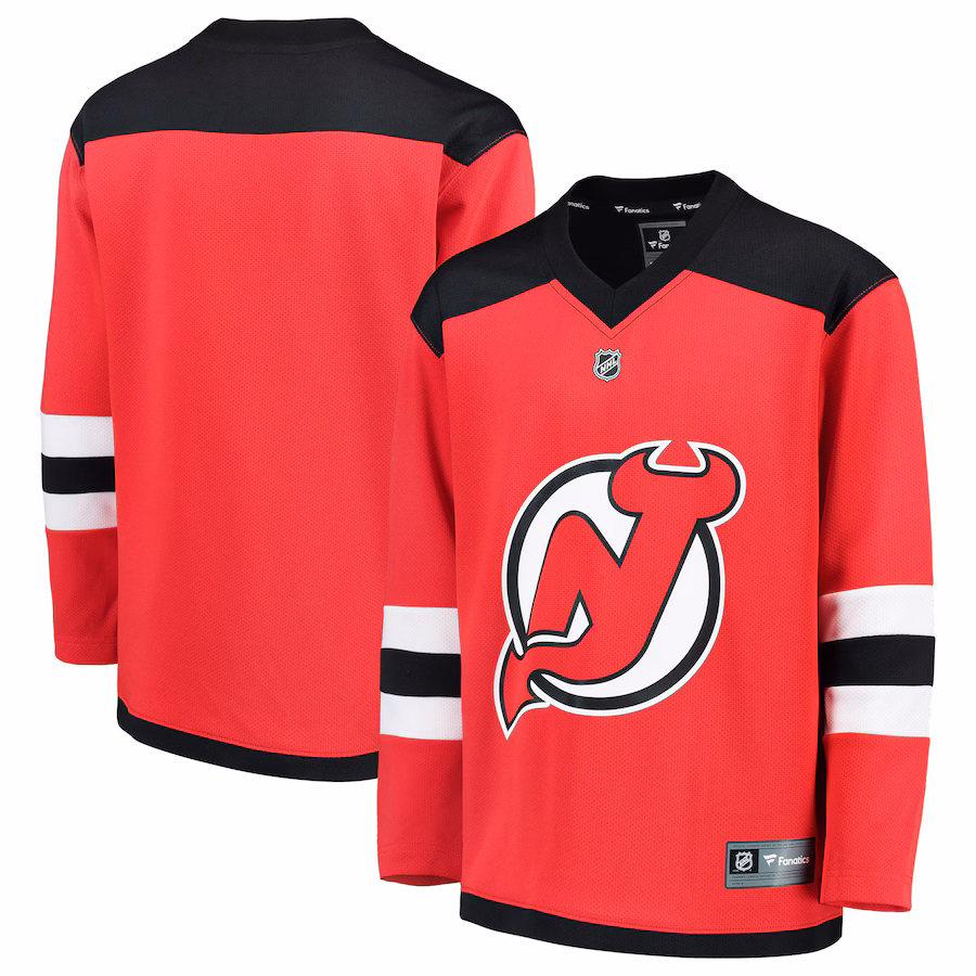 Youth New Jersey Devils Fanatics Red Home Replica Blank Jersey - ujerseystore