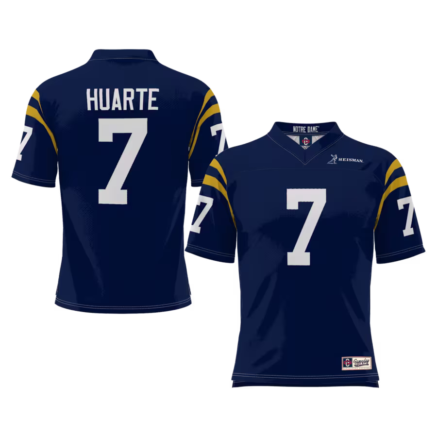 John Huarte Notre Dame Fighting Irish GameDay Greats Youth Heisman Football Jersey - Navy - ujerseystore