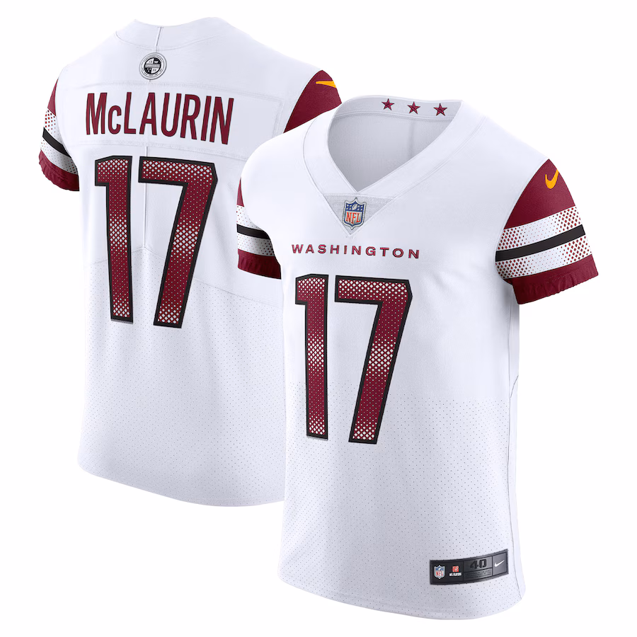Men's Washington Commanders Terry McLaurin Nike White Vapor Elite Jersey - ujerseystore