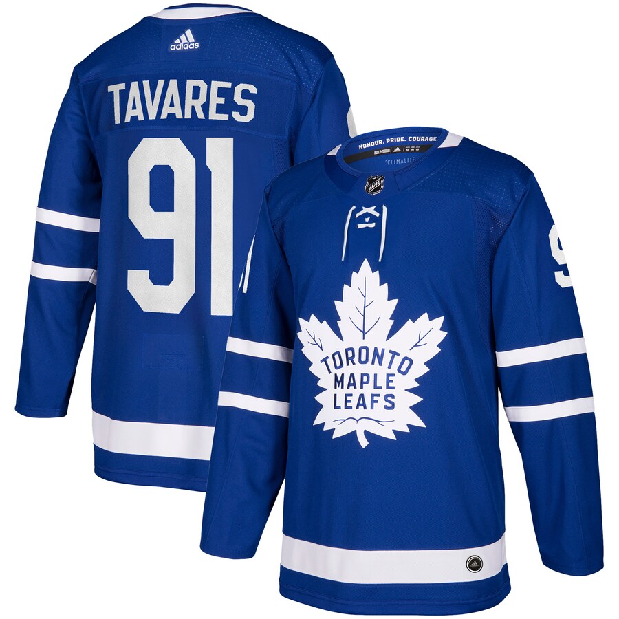 Men's Toronto Maple Leafs John Tavares adidas Blue Home Authentic Player Jersey - ujerseystore