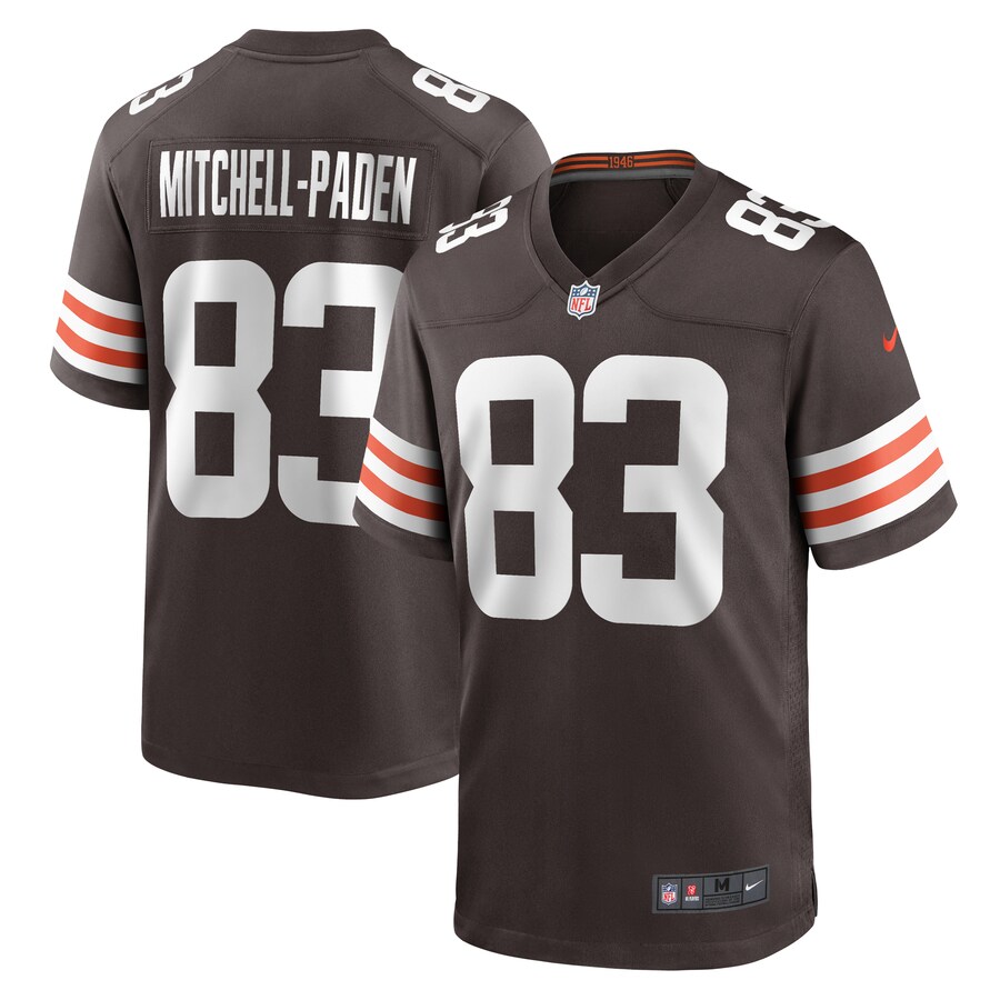 Men's Cleveland Browns Zaire Mitchell-Paden Nike  Brown Team Game Jersey - ujerseystore