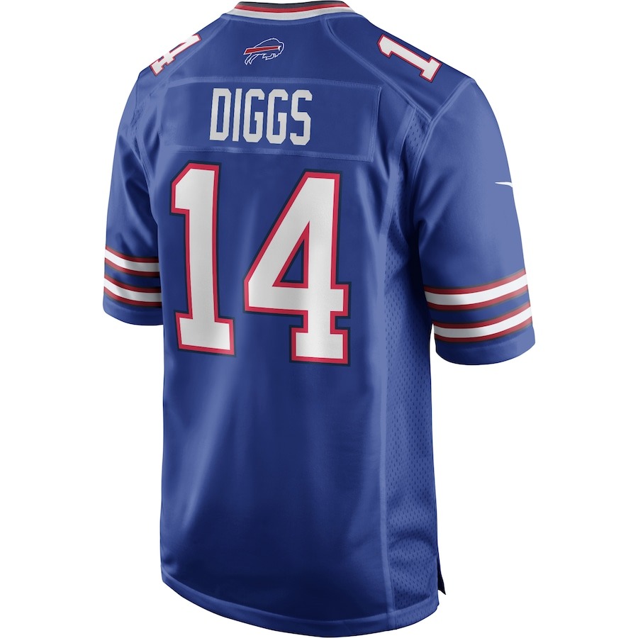 Men's Buffalo Bills Stefon Diggs Nike Royal Logo Game Player Jersey - ujerseystore