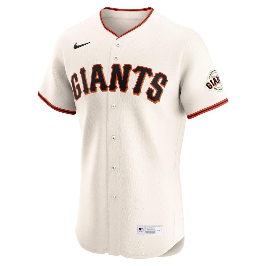 Men's San Francisco Giants Nike Cream Home Elite Custom Jersey - ujerseystore