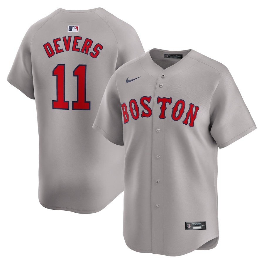 Men's Boston Red Sox Rafael Devers Nike Gray Away Limited Player Jersey - ujerseystore