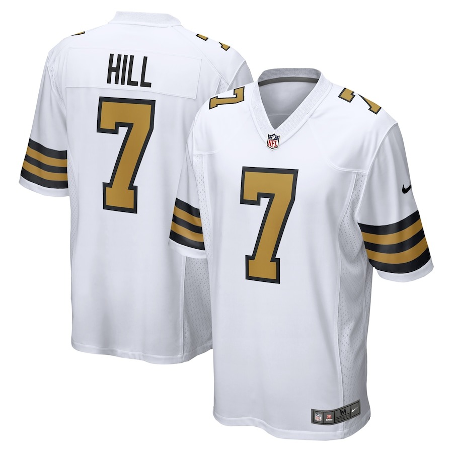 Men's New Orleans Saints Taysom Hill Nike  White Alternate Game Jersey - ujerseystore
