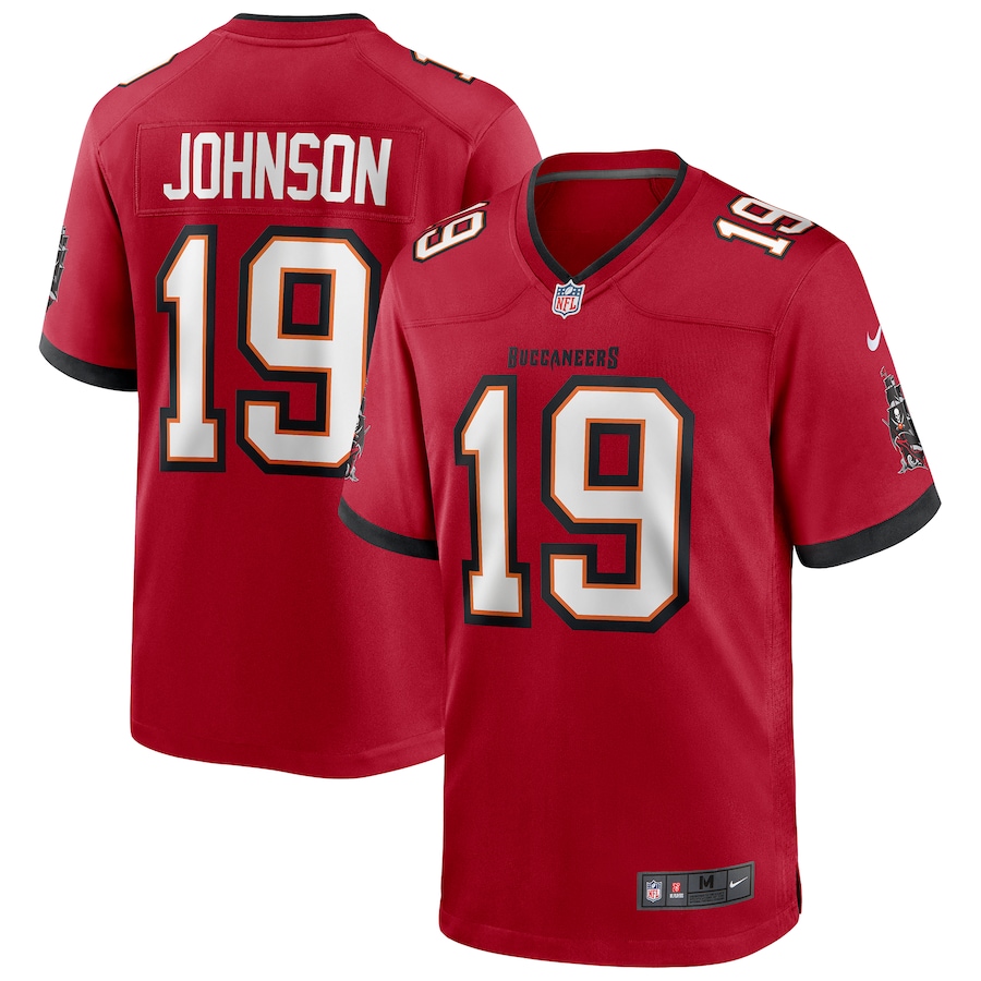 Men's Tampa Bay Buccaneers Keyshawn Johnson Nike Red Game Retired Player Jersey - ujerseystore