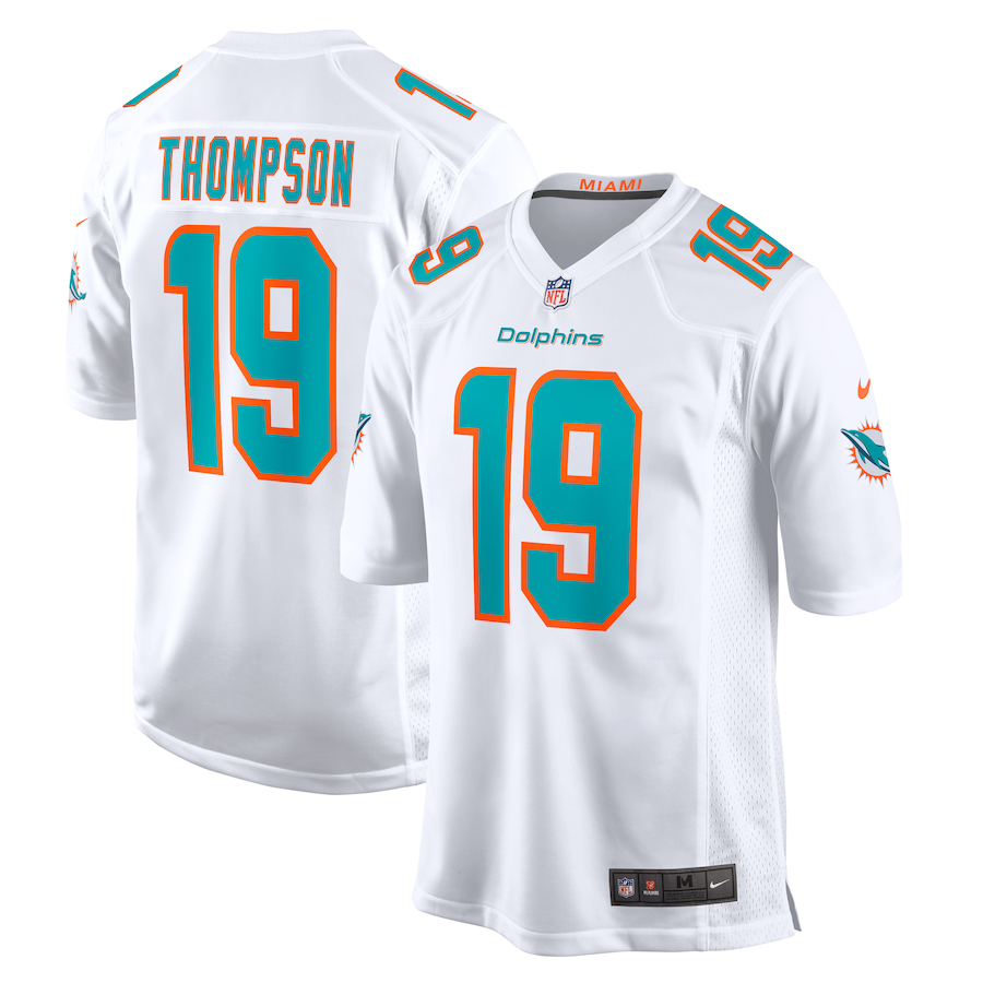 Men's Miami Dolphins Skylar Thompson Nike White Game Player Jersey - ujerseystore