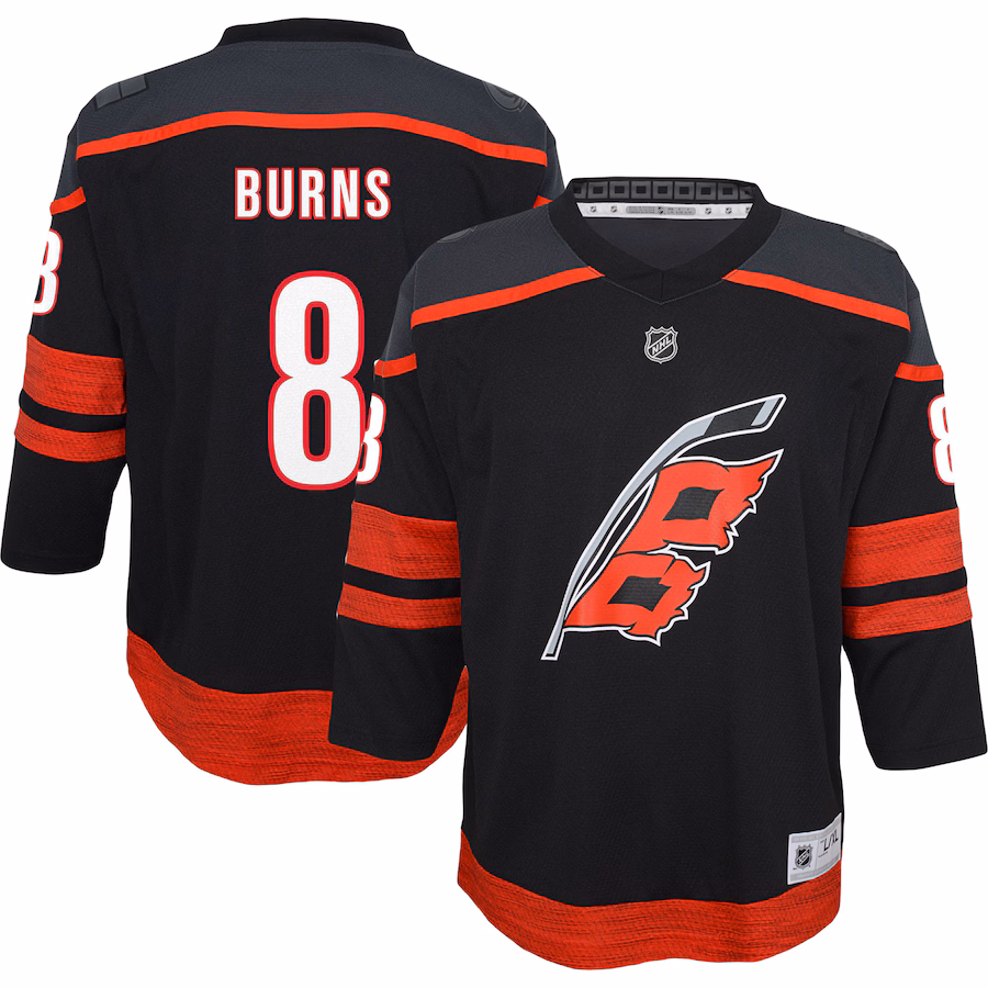 Youth Carolina Hurricanes Brent Burns Black Home Replica Player Jersey - ujerseystore