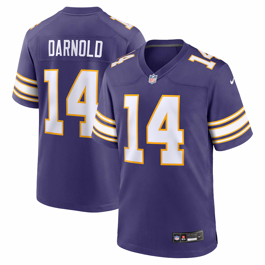 Men's Minnesota Vikings Sam Darnold Nike Purple Alternate Game Jersey - ujerseystore