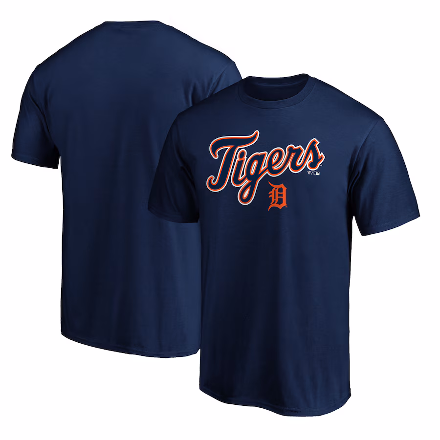 Men's Detroit Tigers Navy Series Sweep T-Shirt - ujerseystore
