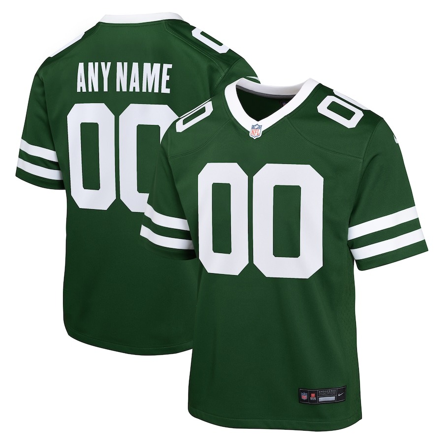 Youth New York Jets  Nike Legacy Green Custom Game Jersey - ujerseystore