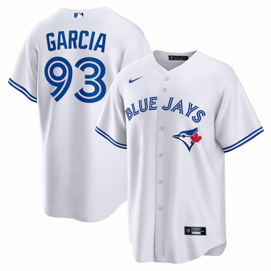 Men's Toronto Blue Jays Yimi Garcia Nike White Home  Replica Player Jersey - ujerseystore