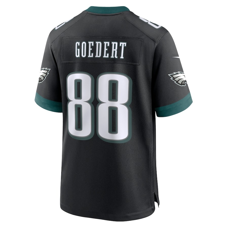 Men's Philadelphia Eagles Dallas Goedert Nike Black Alternate Game Jersey - ujerseystore