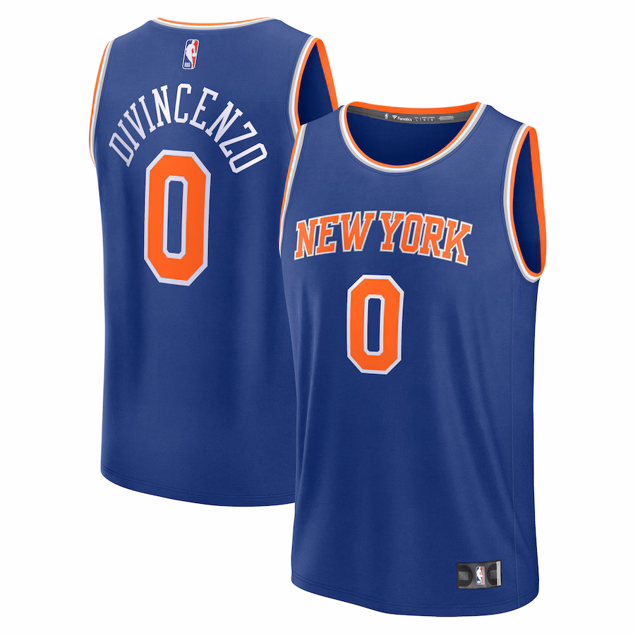 Men's New York Knicks Donte DiVincenzo Fanatics Royal Fast Break Replica Player Jersey - Icon Edition - ujerseystore